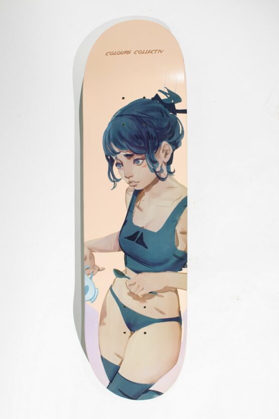 Colours Collectiv Skateboard Deck 2D Panda Cheryl 8.25