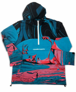 Colours Collectiv Coaches Anorak-Heavyweight Nylon Moonscape All Over